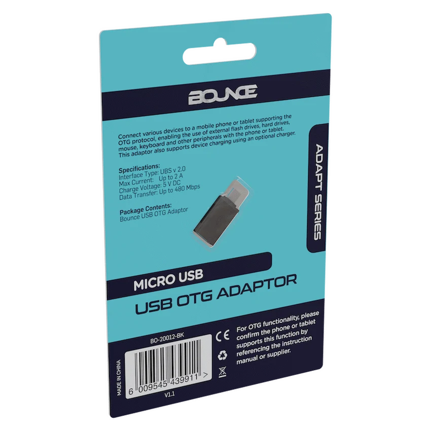 Bounce Adapt Series Micro USB OTG Adaptor - Image 2