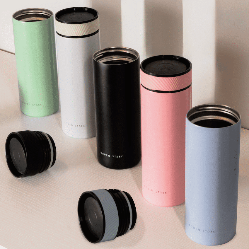 Boden Stark 650ml Flask - Pink - Image 3