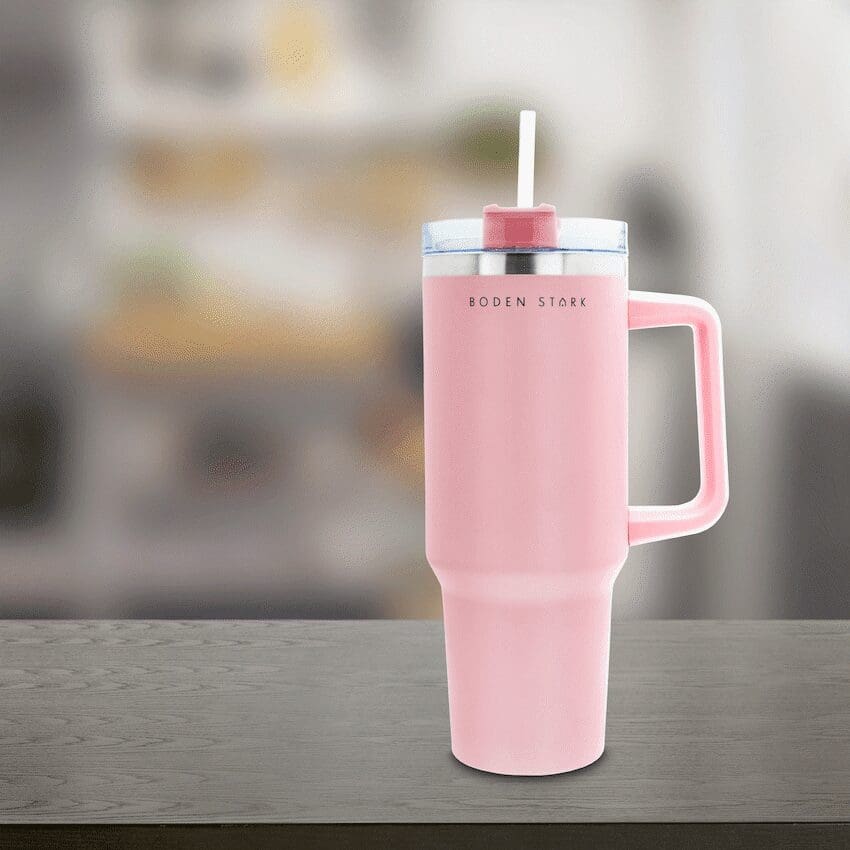 Boden Stark 1200ml Travel Mug - Pink - Image 4
