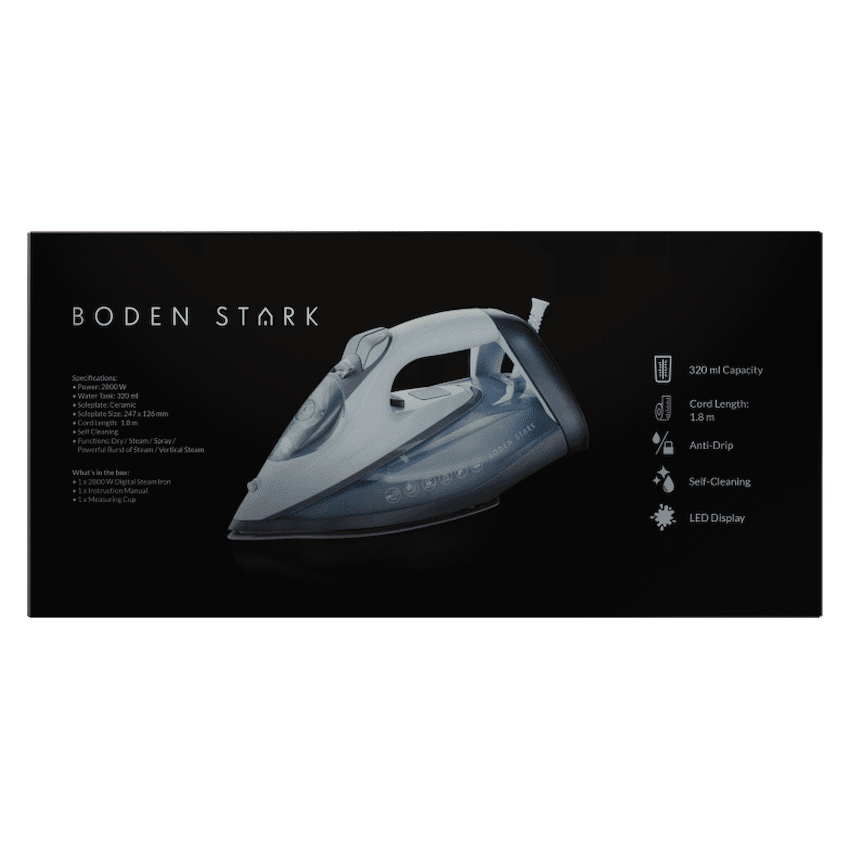 Boden Stark 2800w Digital Steam Iron - Image 2