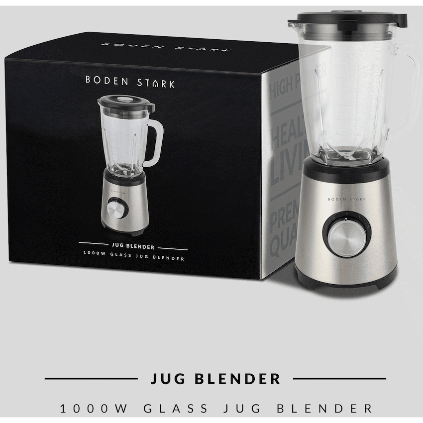 Boden Stark 1000w Glass Jug Blender