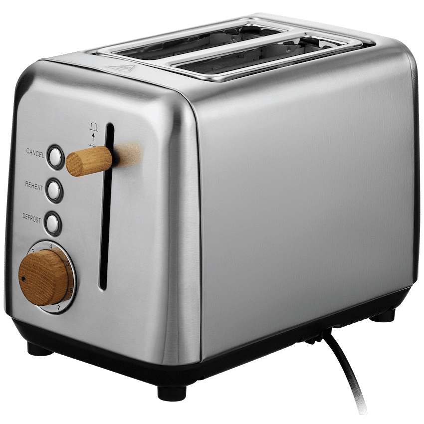 Boden Stark Anson Collection 2-Slice Stainless Steel Toaster