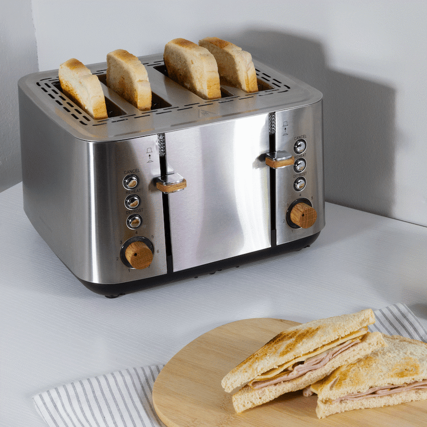 Boden Stark Anson Collection 4-Slice SS Toaster - Image 4