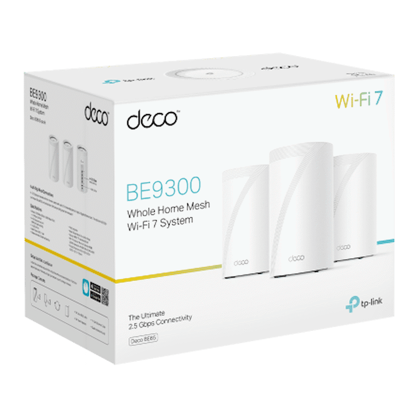 TP-Link Deco BE65 (3-Pack) BE9300 Whole Home Mesh Wi-Fi 7 System - Image 3
