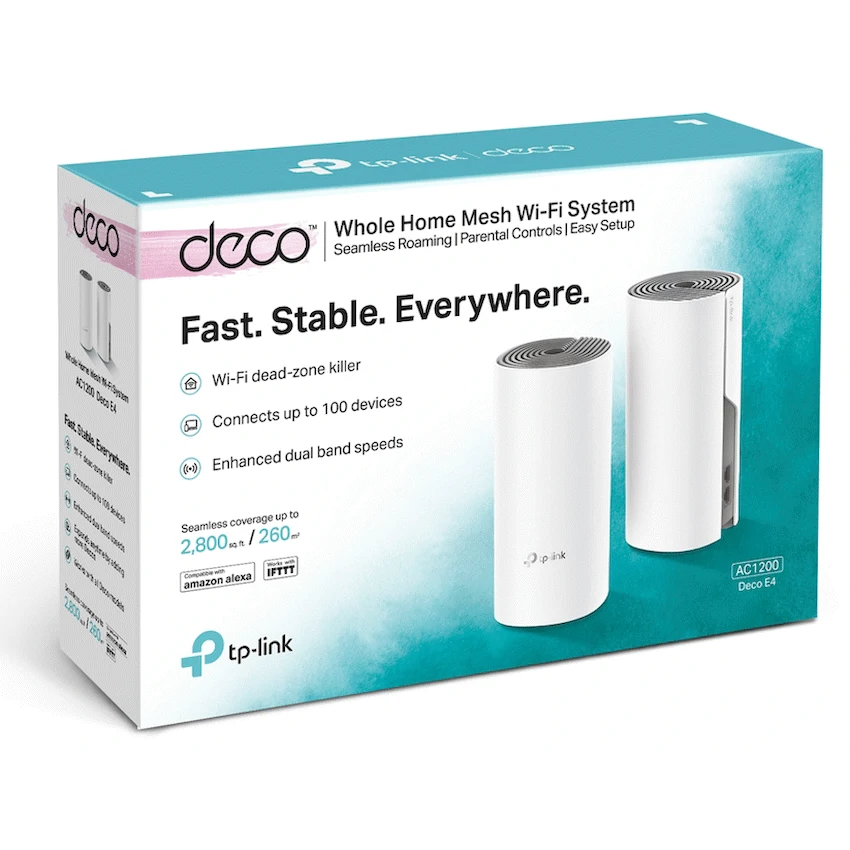 TP-Link Deco E4 (2-Pack) AC1200 Whole-Home Mesh Wi-Fi System - Image 2