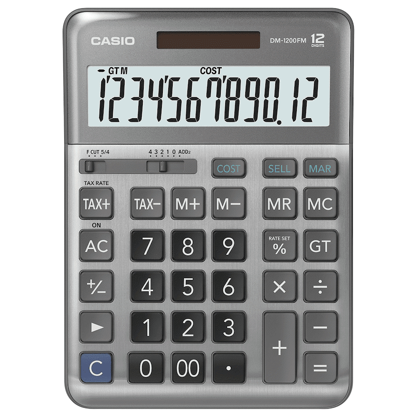 Casio DM-1200FM-W-DP Business Calculator