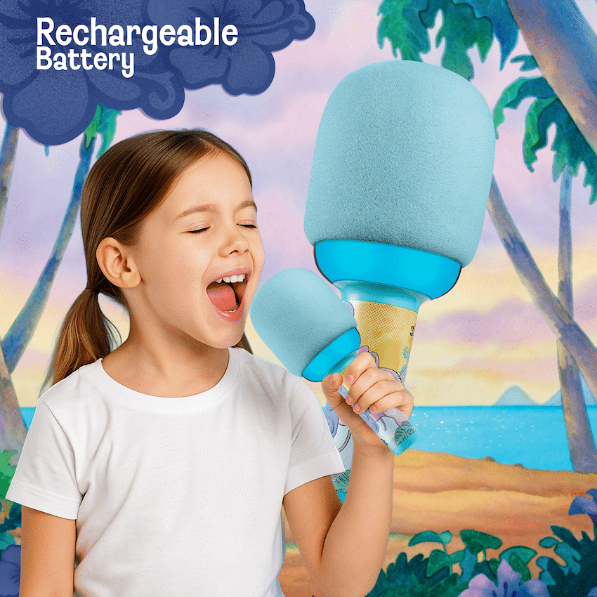 Disney Stitch Bluetooth Dome Microphone with RGB Lights - Image 2