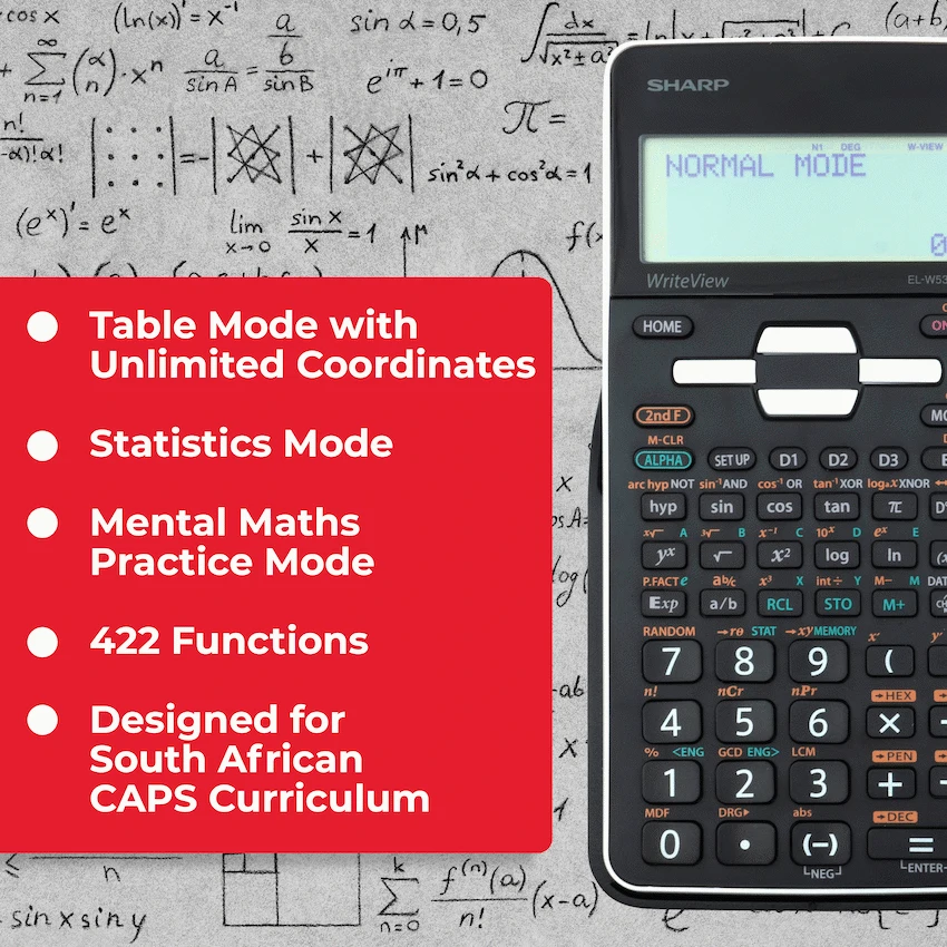 Sharp EL535 Scientific Calculator - 422 Functions - White - Image 2