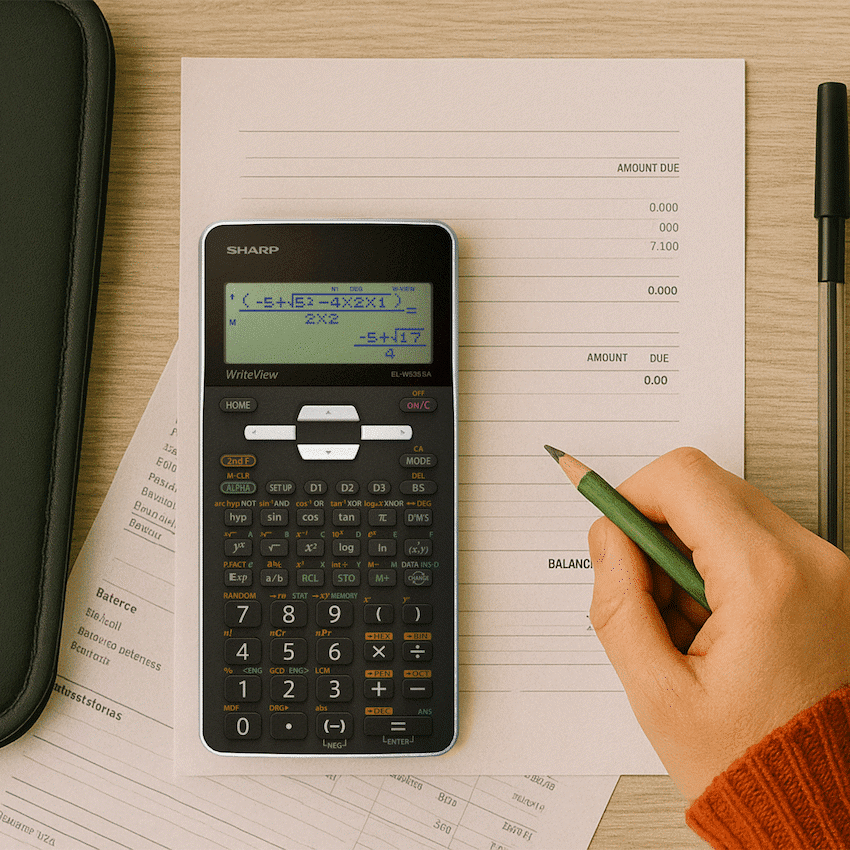 Sharp EL535 Scientific Calculator - 422 Functions - White - Image 3