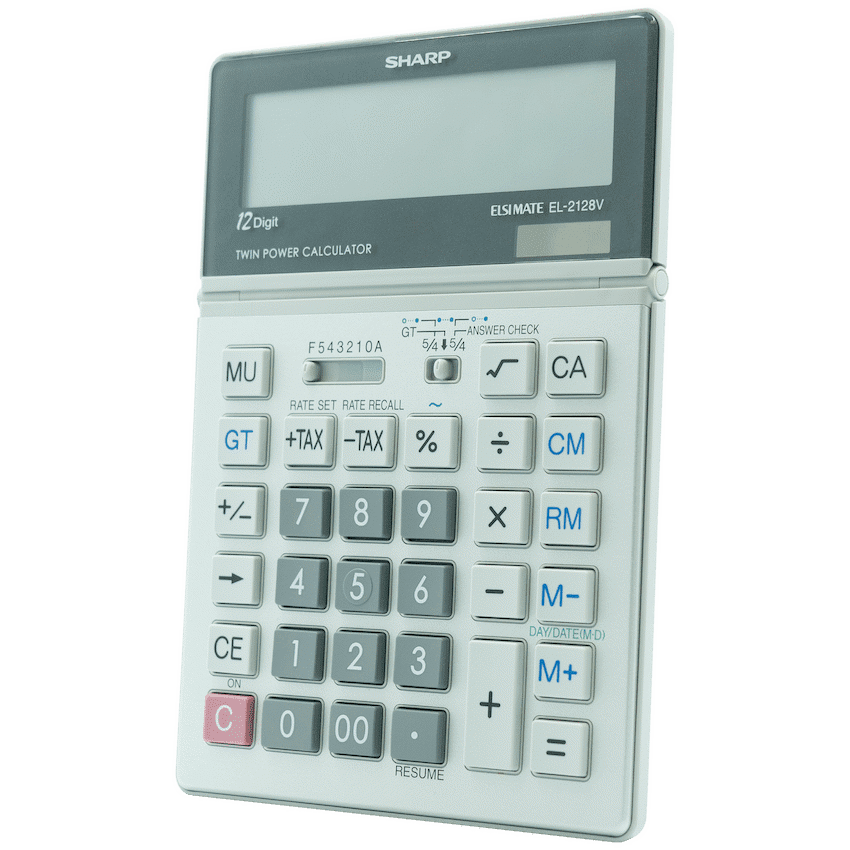 Sharp El2128V Semi-Desk Calculator - Image 2