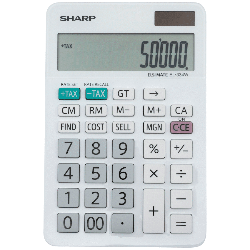 Sharp ElsiMate EL334WB - 12 Digit Desk Calculator - Image 3