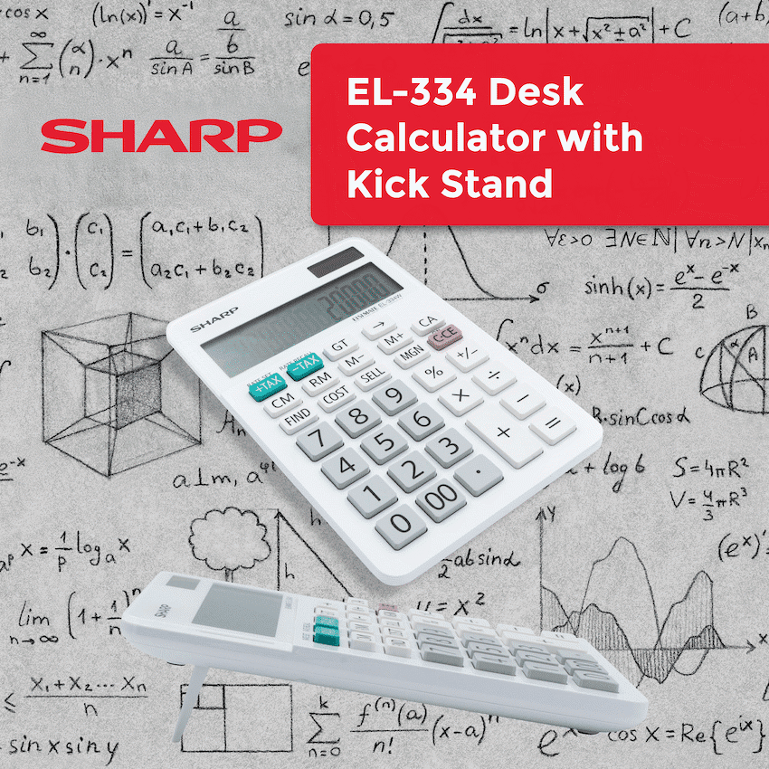 Sharp ElsiMate EL334WB - 12 Digit Desk Calculator - Image 4
