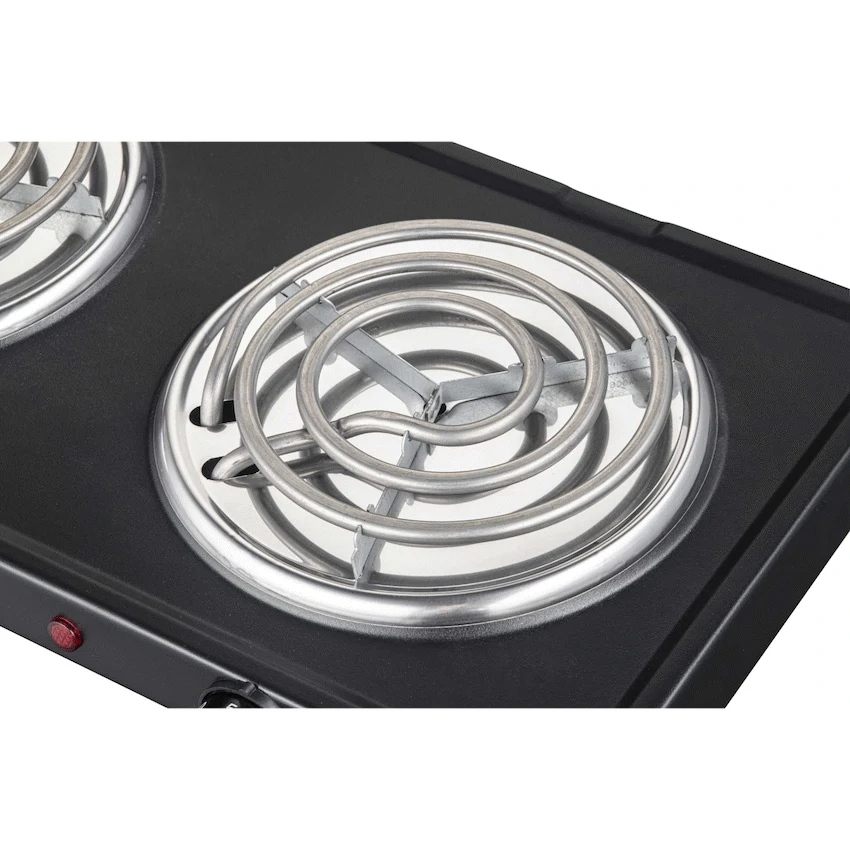 Elektra Double Spiral Hot Plate - Black - Image 2