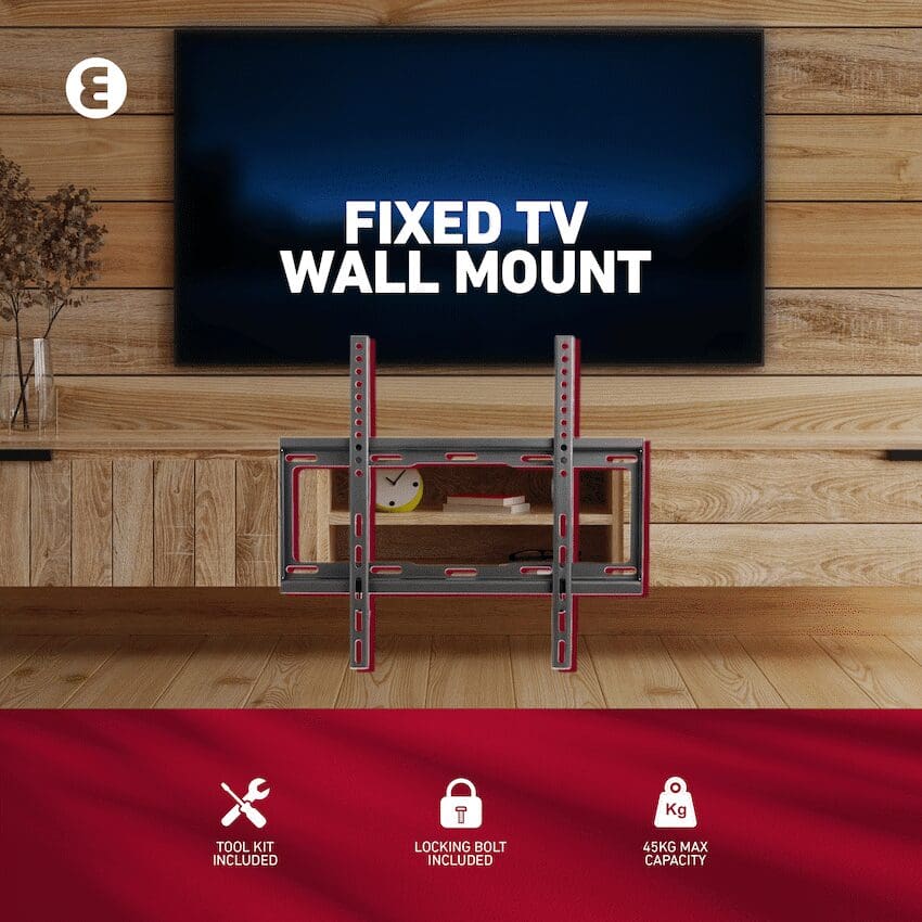 Ellies Solid series Fixed Tv Wall Mount For 32" - 55" TVs - Image 4