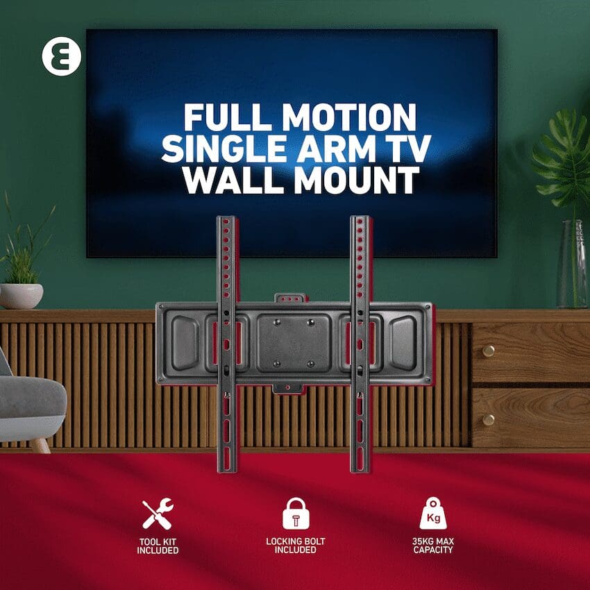 Ellies Solid series Full Motion Single Arm Mount 32"-65"TVs - Image 4