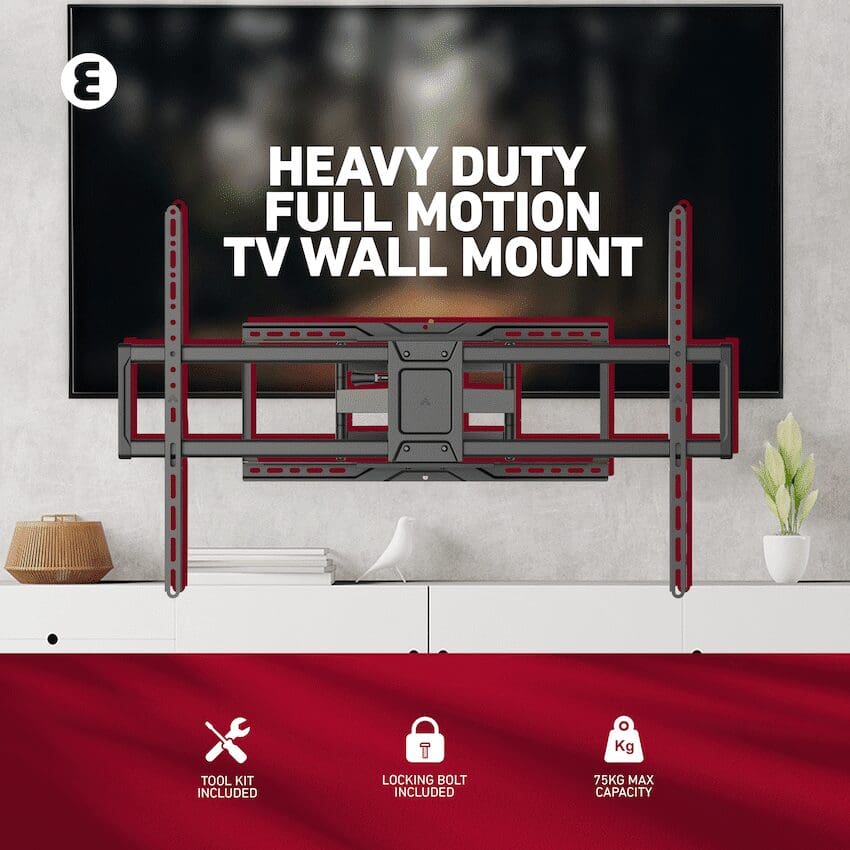 Ellies Solid Series Heavy Duty Full Motion TV Wall Mount 50" -105" - Image 2