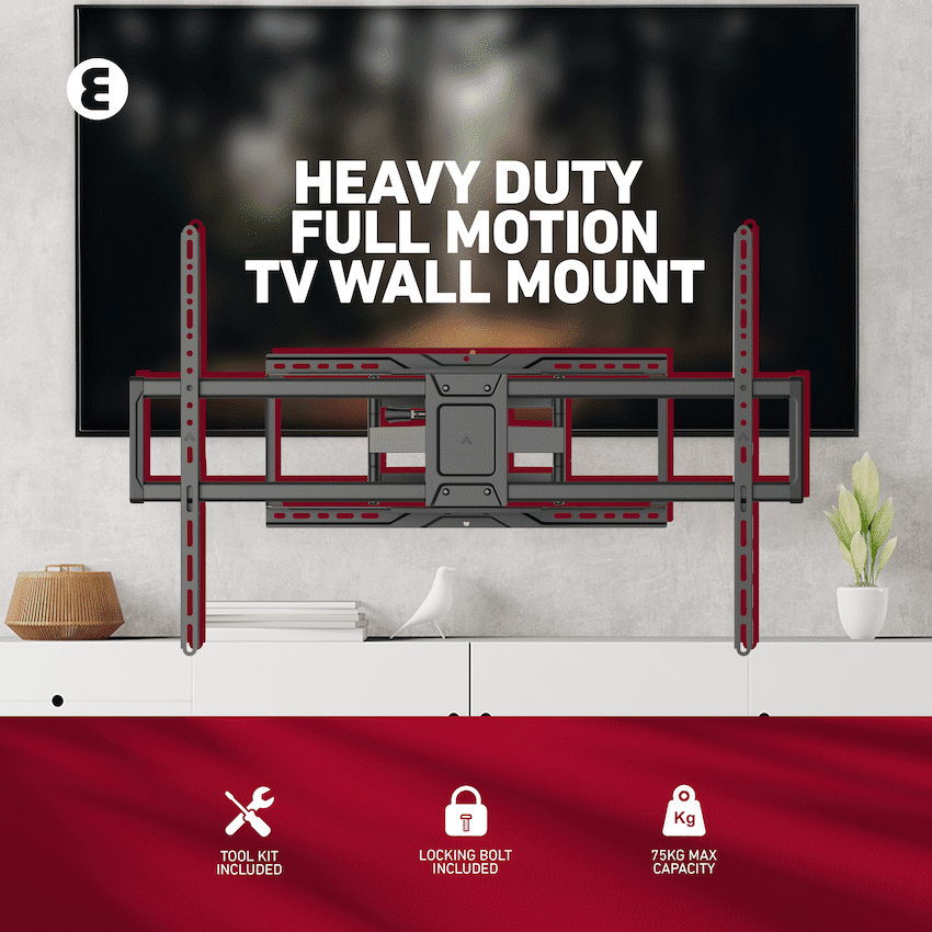Ellies Solid Series Heavy Duty Full Motion TV Wall Mount 50" -105" - Image 2