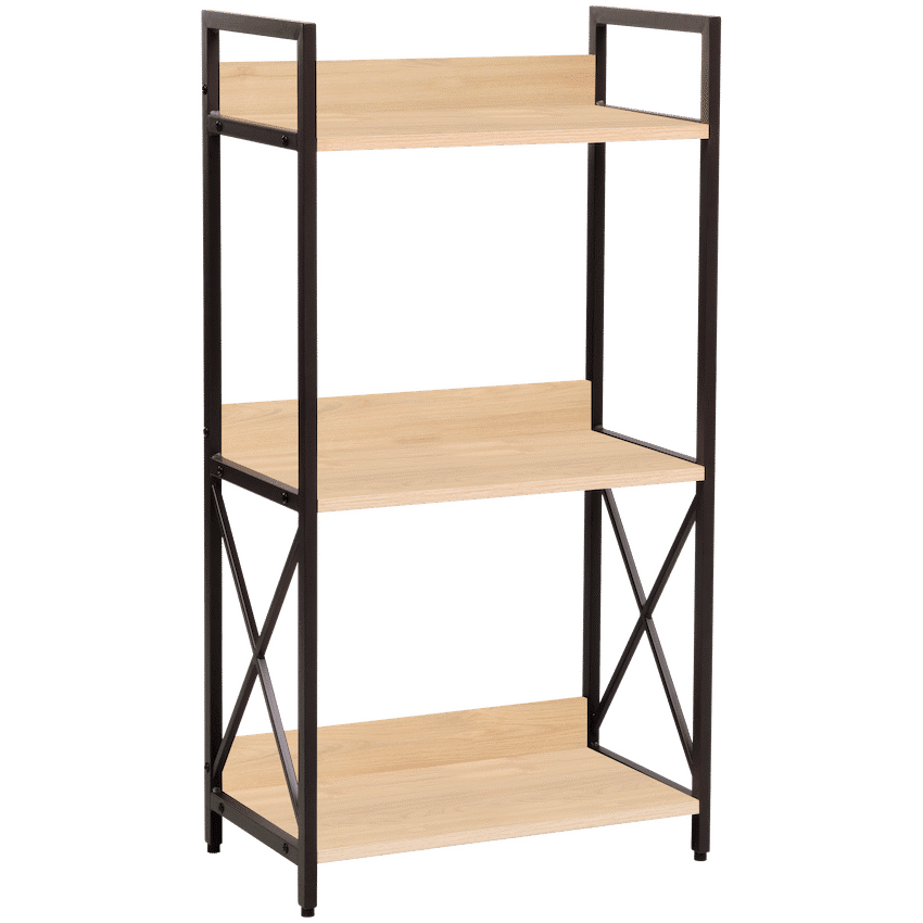 Everfurn Scandanavian Bookcase Medium with Steel Frame