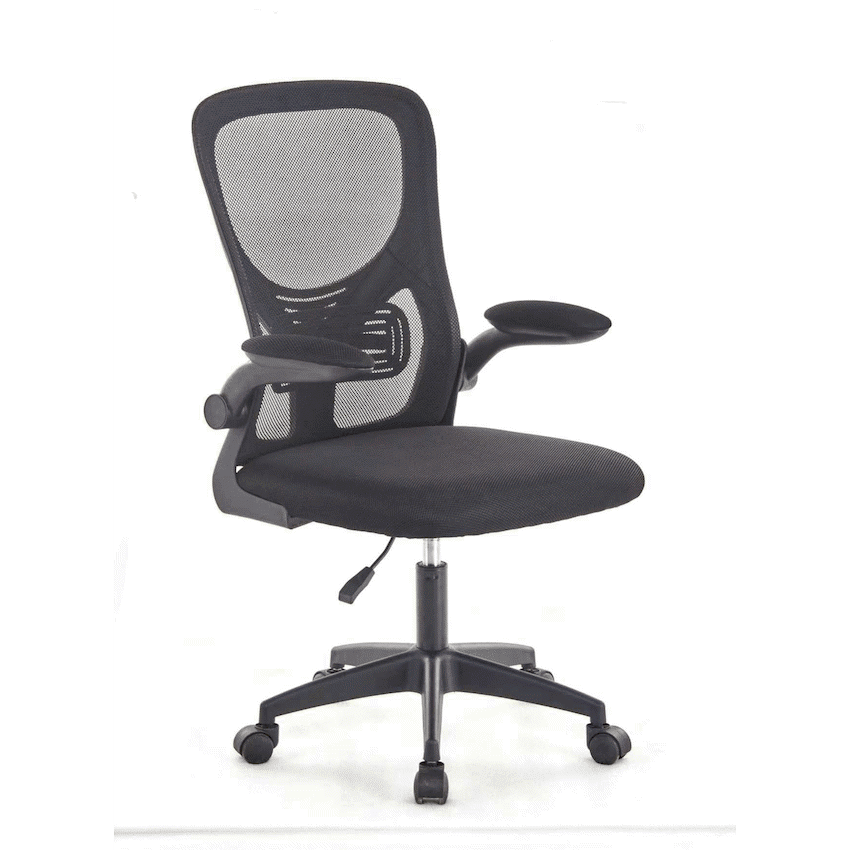 Everfurn Ella Mid Back Office Chair - Black