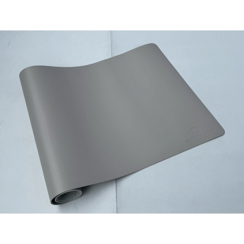 Everfurn Prime Faux Leather Desk Mat - Nude - Image 3