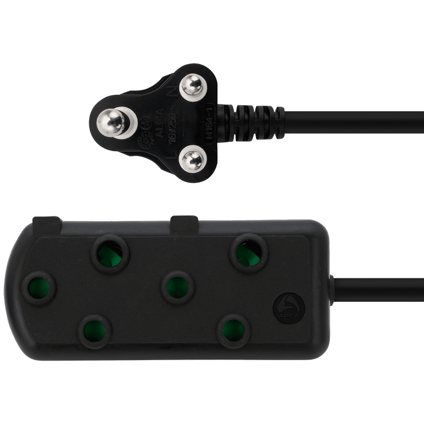 Ellies Side by Side Light Duty Extension Lead - 5m - Black - Image 4