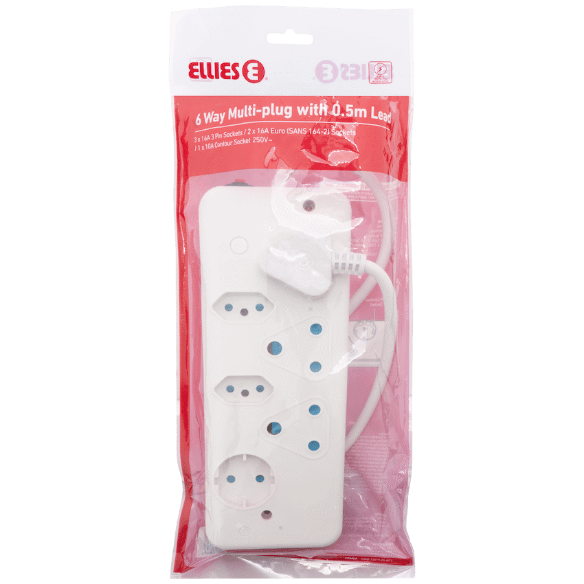 Ellies 6 Way Basic Multiplug - Image 4