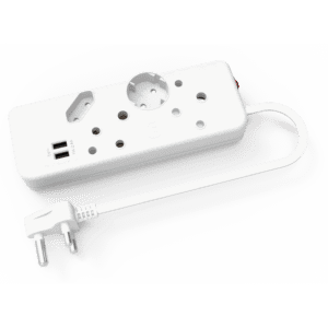 Ellies 4-Way Multiplug - 2 x USB 2.4a - 0.4m
