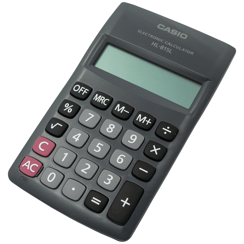 Casio HL 815 Pocket Calculator - Black - Image 2