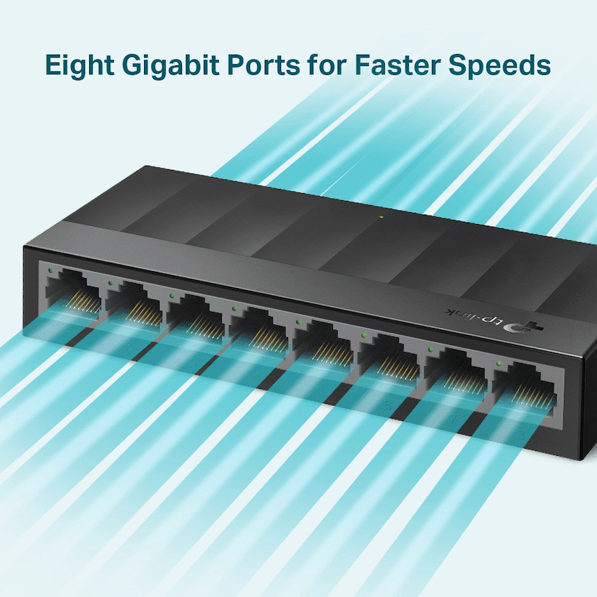 TP-Link LS1008G LiteWave 8-Port Gigabit Desktop Switch - Image 2
