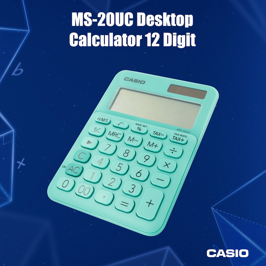 Casio MS-20UC - Desktop calculator 12 Digit - Green - Image 3