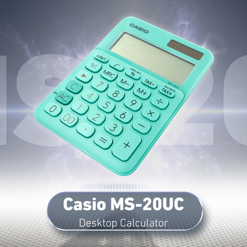 Casio MS-20UC - Desktop calculator 12 Digit - Green - Image 4