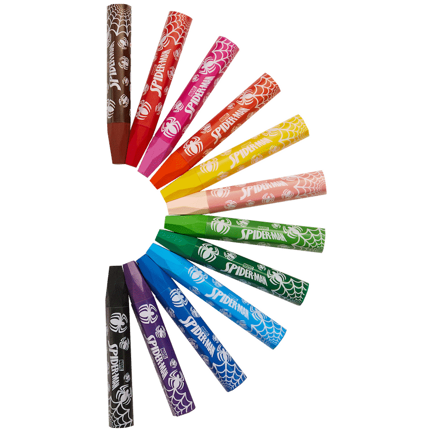 Spiderman 12 Oil Pastels Multi