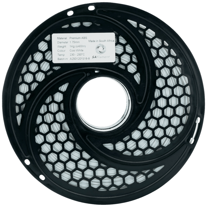 SA Filament ABS Premium Filament 1kg - Cool White - Image 4