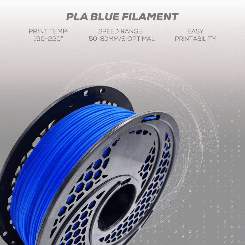 SA Filament PLA Filament - Blue - 1kg, 1.75mm - Image 4