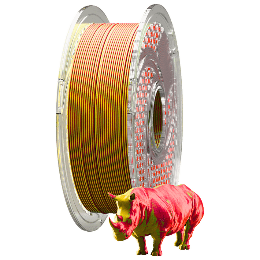SA Filament Dual Silk PLA Filament 750g - Golden Scarlet - Image 2