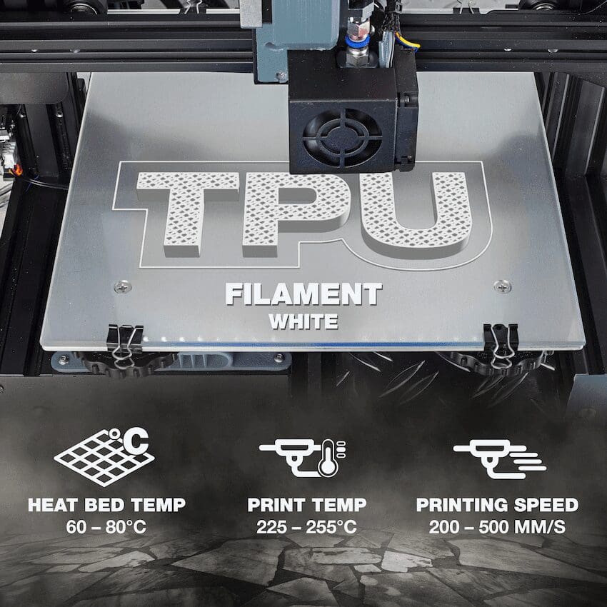 SA Filament TPU 95A 500g - White - Image 2