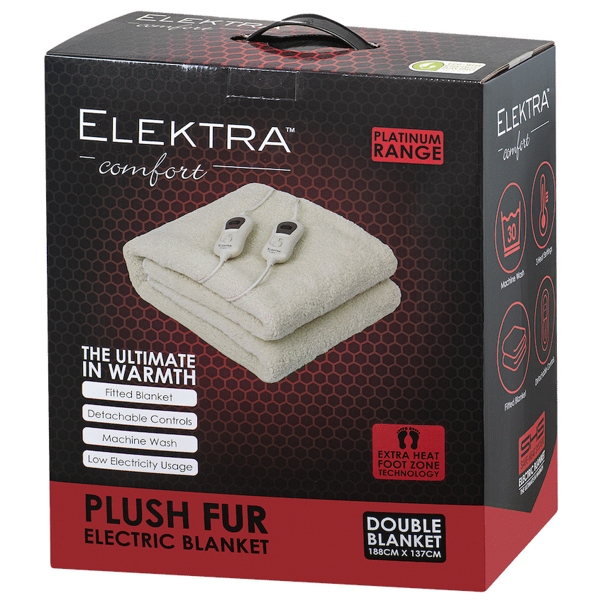 Elektra E/CMFRT Electric Blanket Double (A/FUR) - Image 2