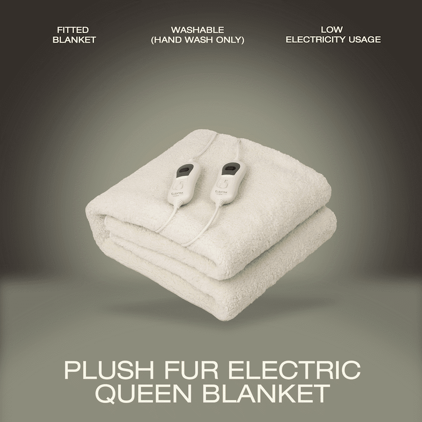 Elektra Comfort Electric Blanket - Queen - Fur - Image 4