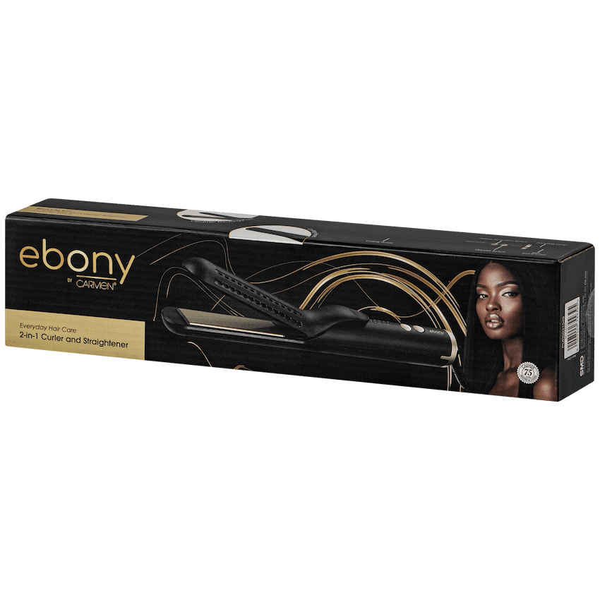 Carmen 2-in-1 Curler and Straightener - Ebony - Image 2
