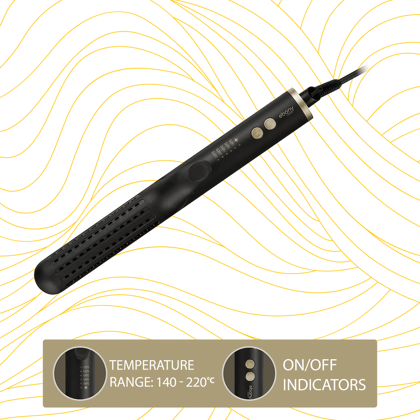 Carmen 2-in-1 Curler and Straightener - Ebony - Image 4