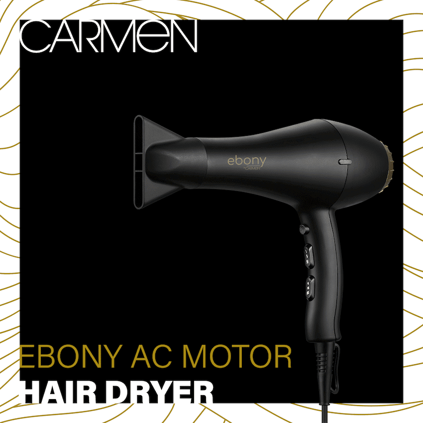 Carmen Ebony AC Motor Hair Dryer - Image 2