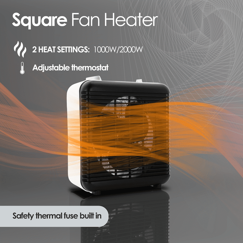 Elektra Square Fan Heater - Image 4