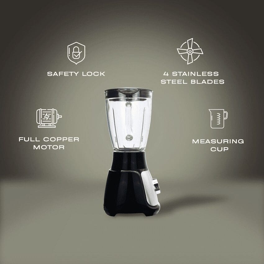 Elektra 500w 1.5l Jug Blender (Glass Jug) - Image 2