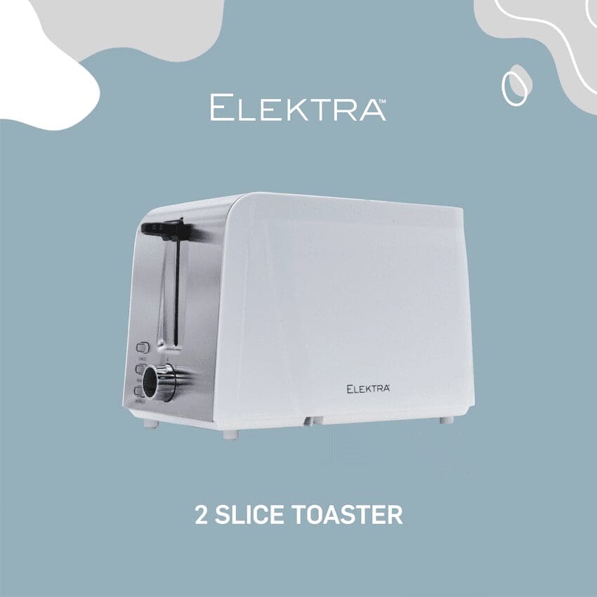 Elektra 2-Slice Toaster - White - Image 4
