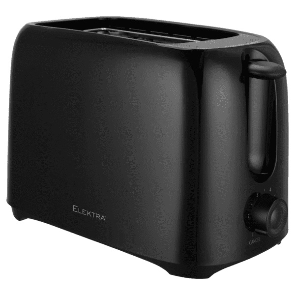 Elektra Basic 700w 2-Slice Toaster - Black | Giovision