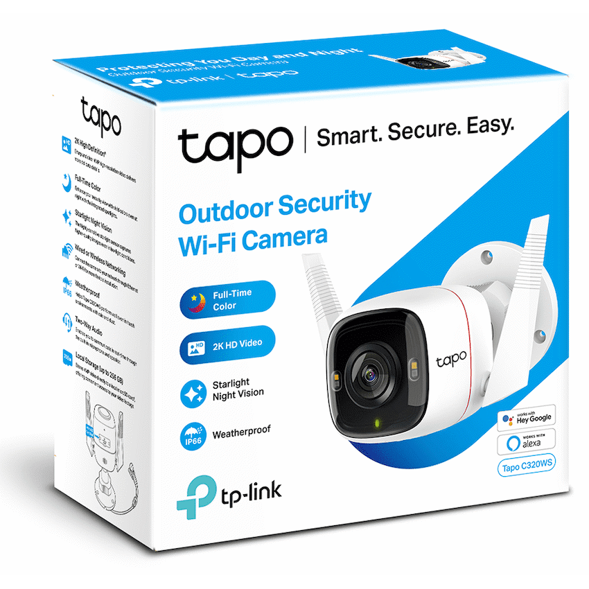 TP-Link Tapo C320WS 2K QHD Outdoor Security Wi-Fi Camera - Image 3