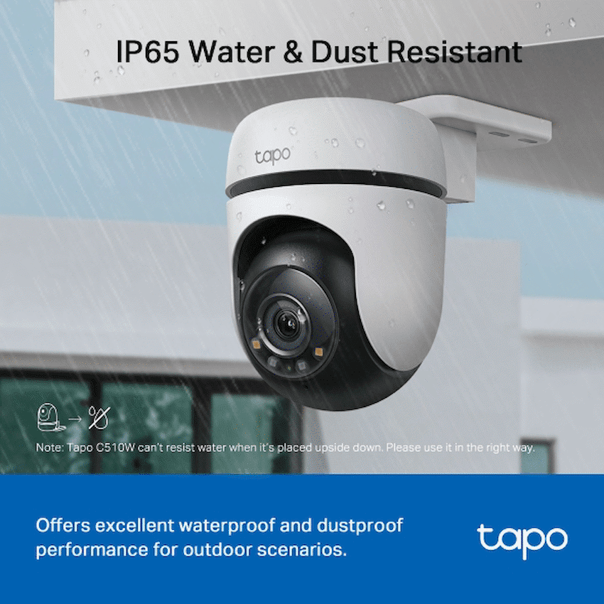 TP-Link Tapo C510W 2K Outdoor Pan/Tilt Security WiFi Camera - Image 3
