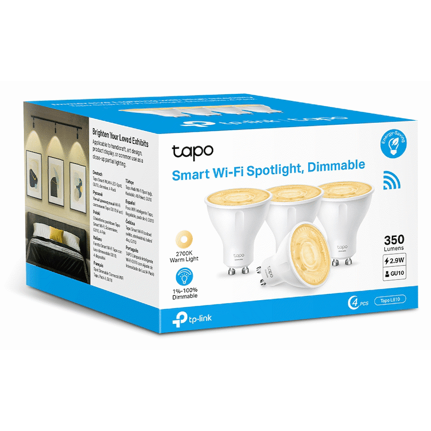 TP-Link Tapo L610 2.9 Smart Wi-Fi Bulb 2.9W Warm White, Dimmable, GU10 - Image 3
