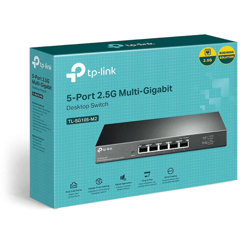 TP-Link TL-SG105-M2 5-Port 2.5G Multi-Gigabit Desktop Switch - Image 4