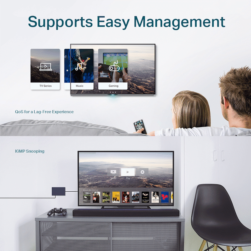 TP-Link TL-SG108E 8-Port Gigabit Easy Smart Switch - Image 2